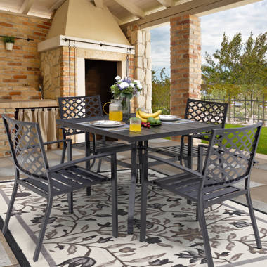 Square table and discount 4 chairs set